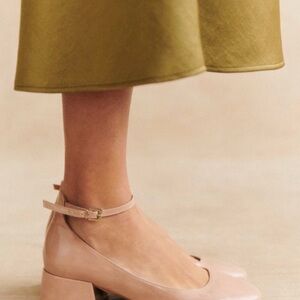 Sezane Pink Melanie Mary Janes
